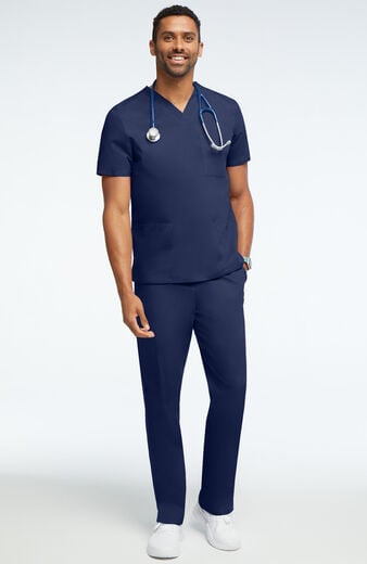 Unisex 3 Pocket Solid Scrub Top & 5 Pocket Cargo Scrub Pant Unisex 3 Pocket Solid Scrub Top & 5 Pocket Cargo Scrub Pant