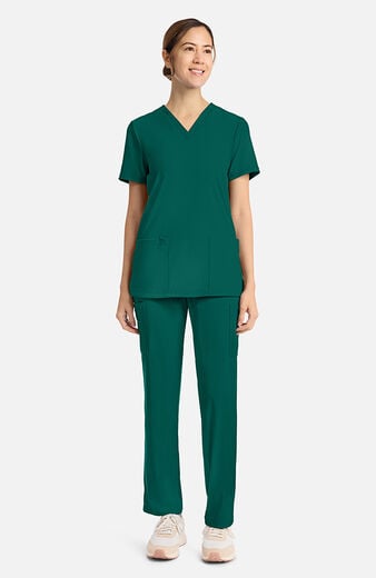Women's 2-Pocket V-Neck Scrub Top Women's 2-Pocket V-Neck Scrub Top