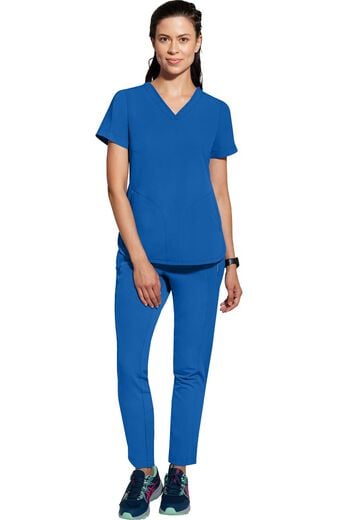Women's Scrub Set: Skyler V-Neck Top & Niko Elastic Waistband Pant Women's Scrub Set: Skyler V-Neck Top & Niko Elastic Waistband Pant