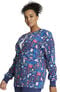 Clearance Women's Snap Front Scrub Life Print Jacket, , large