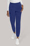 Women's Scrub Set: Notch V-Neck Tuck In Top & Mid Rise Pull On Jogger Pant, , large