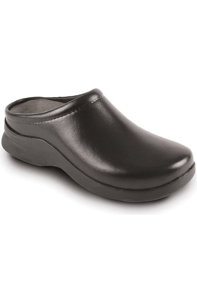 KLOGS FOOTWEAR NAPLES SZ 7 MEDIUM BLACK SMOOTH SLIP RESISTANT NURSING CLOG 