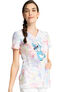 Women's Stitch Smooches Print Scrub Top, , large