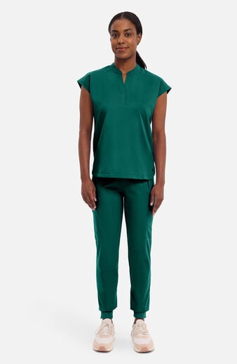 Women's Journey Mandarin Collar Scrub Top Women's Journey Mandarin Collar Scrub Top