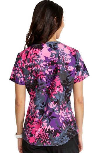 Clearance Women's V-Neck Tuckable Print Top
