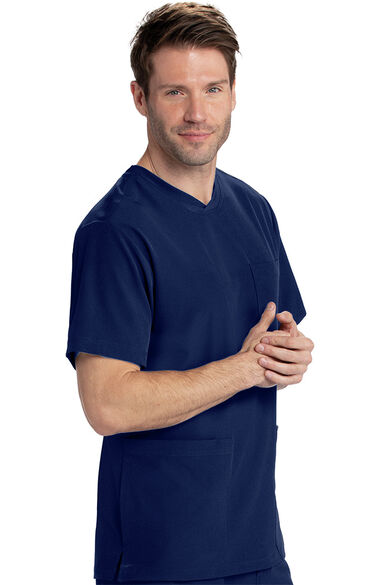 Men's Vitality Solid Scrub Top, , large