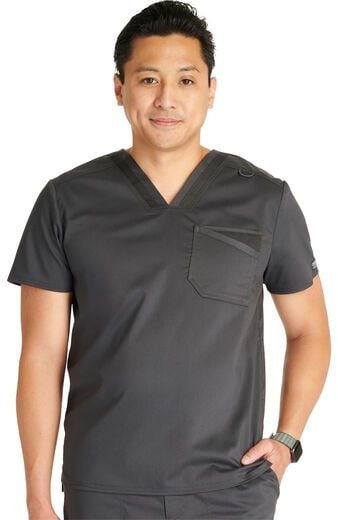 Men's Mesh Trim Scrub Top Men's Mesh Trim Scrub Top