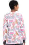 Clearance Women's Treats Meow Print Scrub Jacket, , large