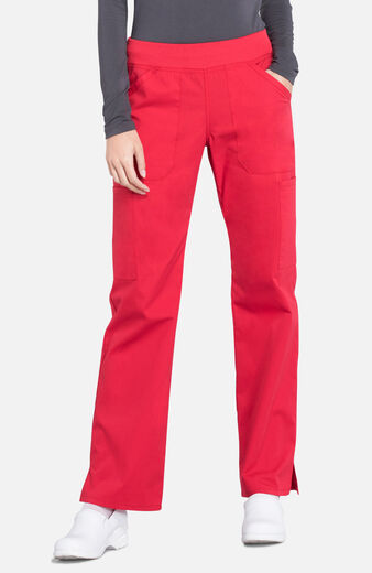 Women's Elastic Waistband Pull On Cargo Scrub Pant, Women's Elastic Waistband Pull On Cargo Scrub Pant