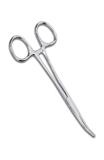 Clearance 5 1/2" Kelly Curved Blade Forceps