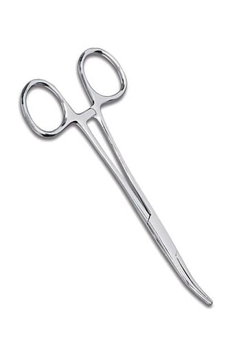 5 1/2" Kelly Curved Blade Forceps