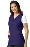 Clearance Unisex Button Front Solid Scrub Vest, , large