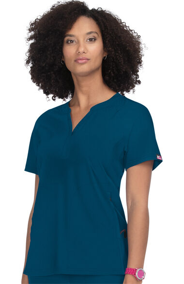 Women's Action Solid Scrub Top, , large