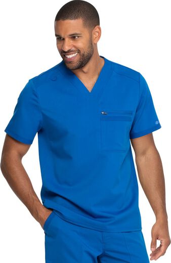 Men's V-Neck Solid Scrub Top, Men's V-Neck Solid Scrub Top