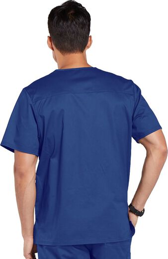 Clearance Men's V-Neck Solid Scrub Top