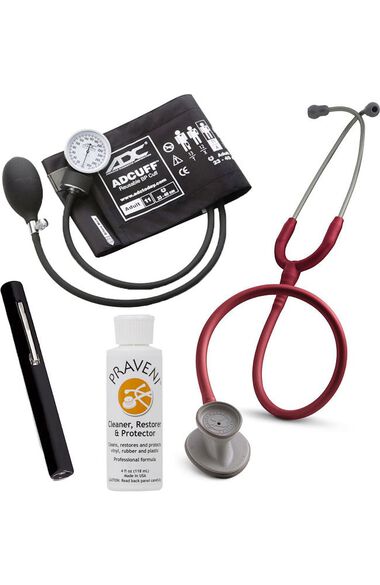 Lightweight II S.E. Stethoscope, ADC Prosphyg 760 Aneroid Sphygmomanometer, Adlite Plus Penlight & Praveni Kit, , large