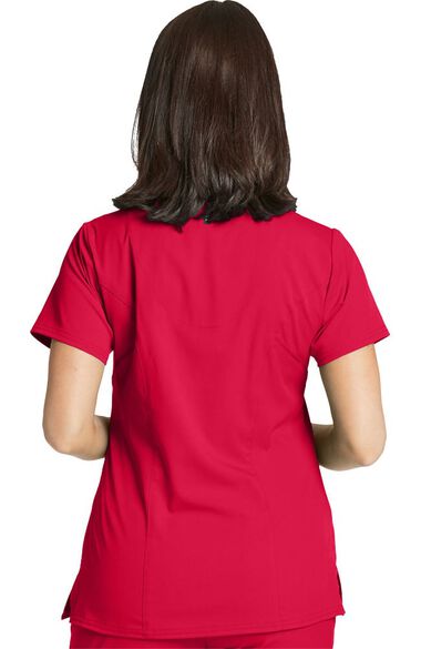 Clearance Women's Surplice Solid Scrub Top, , large
