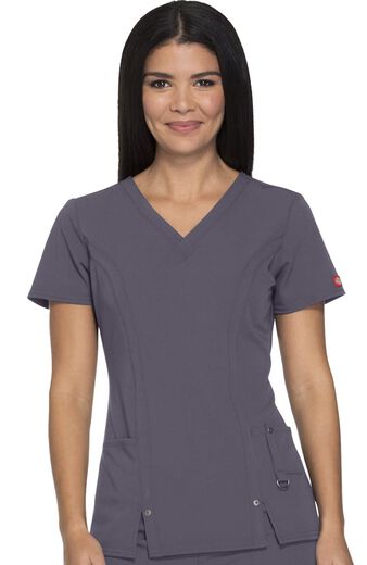 Women's V-Neck Solid Scrub Top, Women's V-Neck Solid Scrub Top