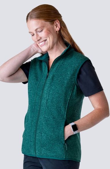 Medelita Women's Strata Sweater Fleece Vest