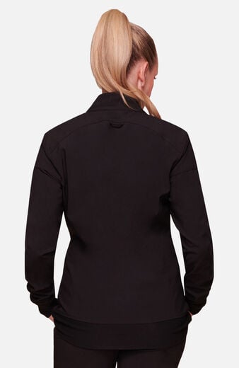 Women's Knit Zip Front Warm Up Scrub Jacket Women's Knit Zip Front Warm Up Scrub Jacket