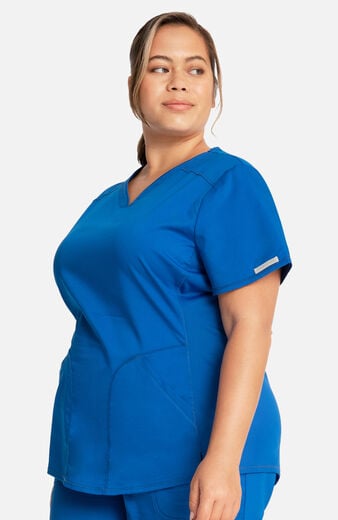 Women's 2-Pocket Sweetheart V-Neck Scrub Top Women's 2-Pocket Sweetheart V-Neck Scrub Top
