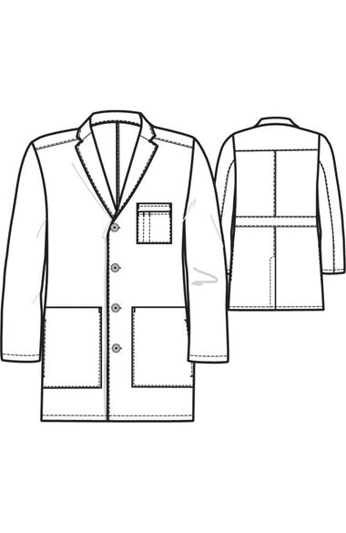 Clearance Men's 38" 6 Pocket Lab Coat, , large