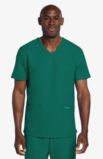 Men's 2-Pocket Squared V-Neck Scrub Top Men's 2-Pocket Squared V-Neck Scrub Top