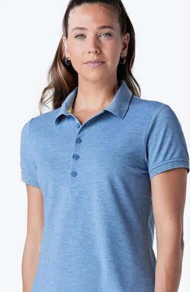 Women's Short Sleeve Semi Fitted Polo Shirt, , large