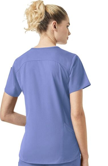 Clearance Women's Comfort V-Neck Utility Solid Scrub Top, , large