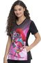 Clearance Women's Battle Of The Bands Print Scrub Top, , large