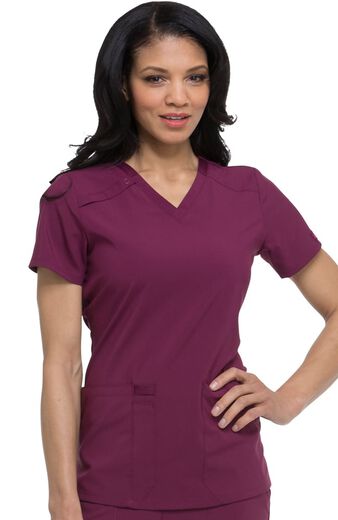 Women's V-Neck Solid Scrub Top, Women's V-Neck Solid Scrub Top