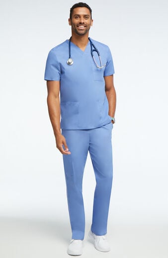 Unisex 3 Pocket Solid Scrub Top & 5 Pocket Cargo Scrub Pant Unisex 3 Pocket Solid Scrub Top & 5 Pocket Cargo Scrub Pant