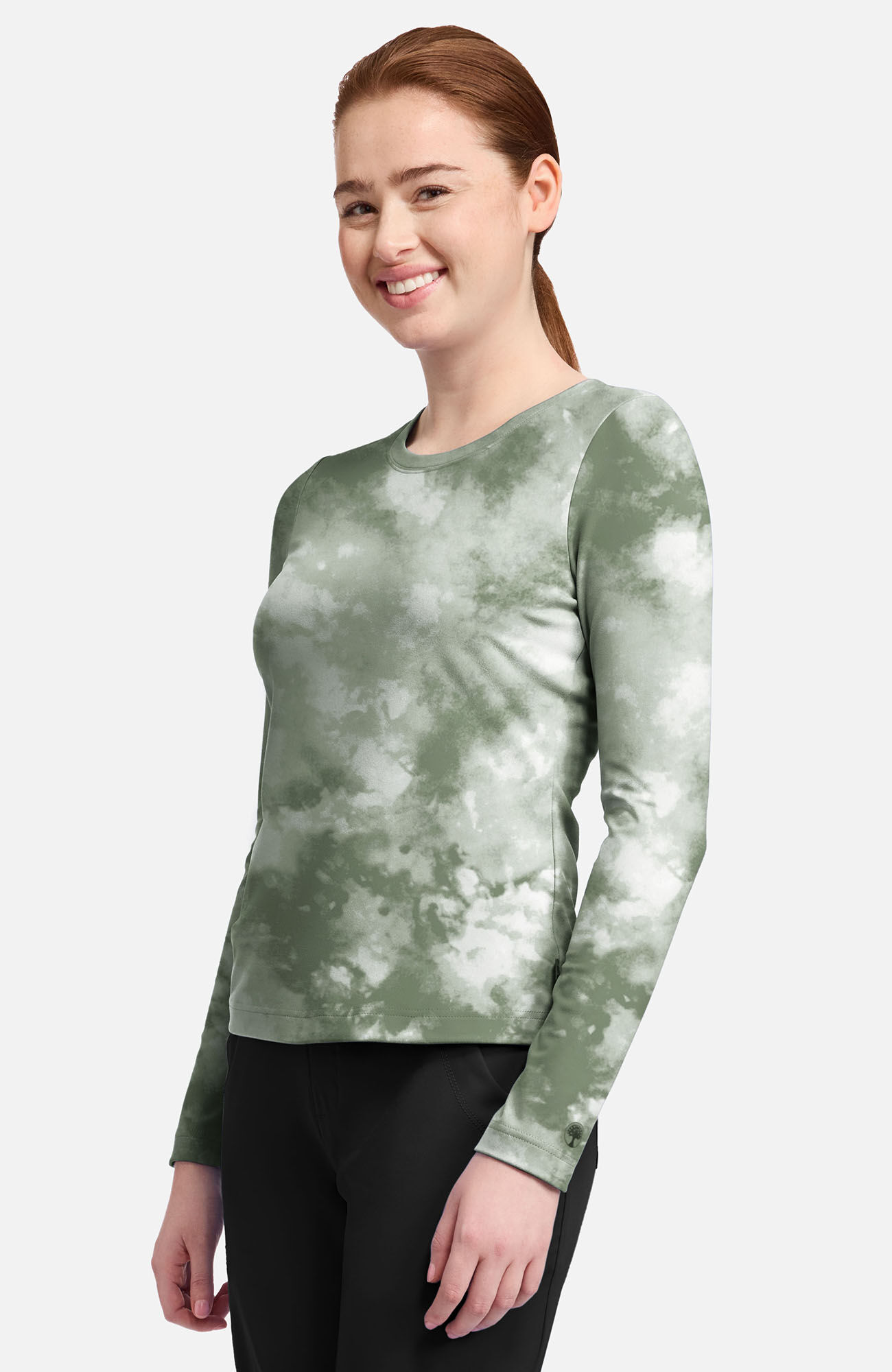 Women's Melissa Tie-Dye Print Underscrub Tee, , large