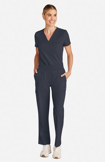 Women's Scrub Set: Flora 3-Pocket Top & Straight Leg Ankle Pant Women's Scrub Set: Flora 3-Pocket Top & Straight Leg Ankle Pant