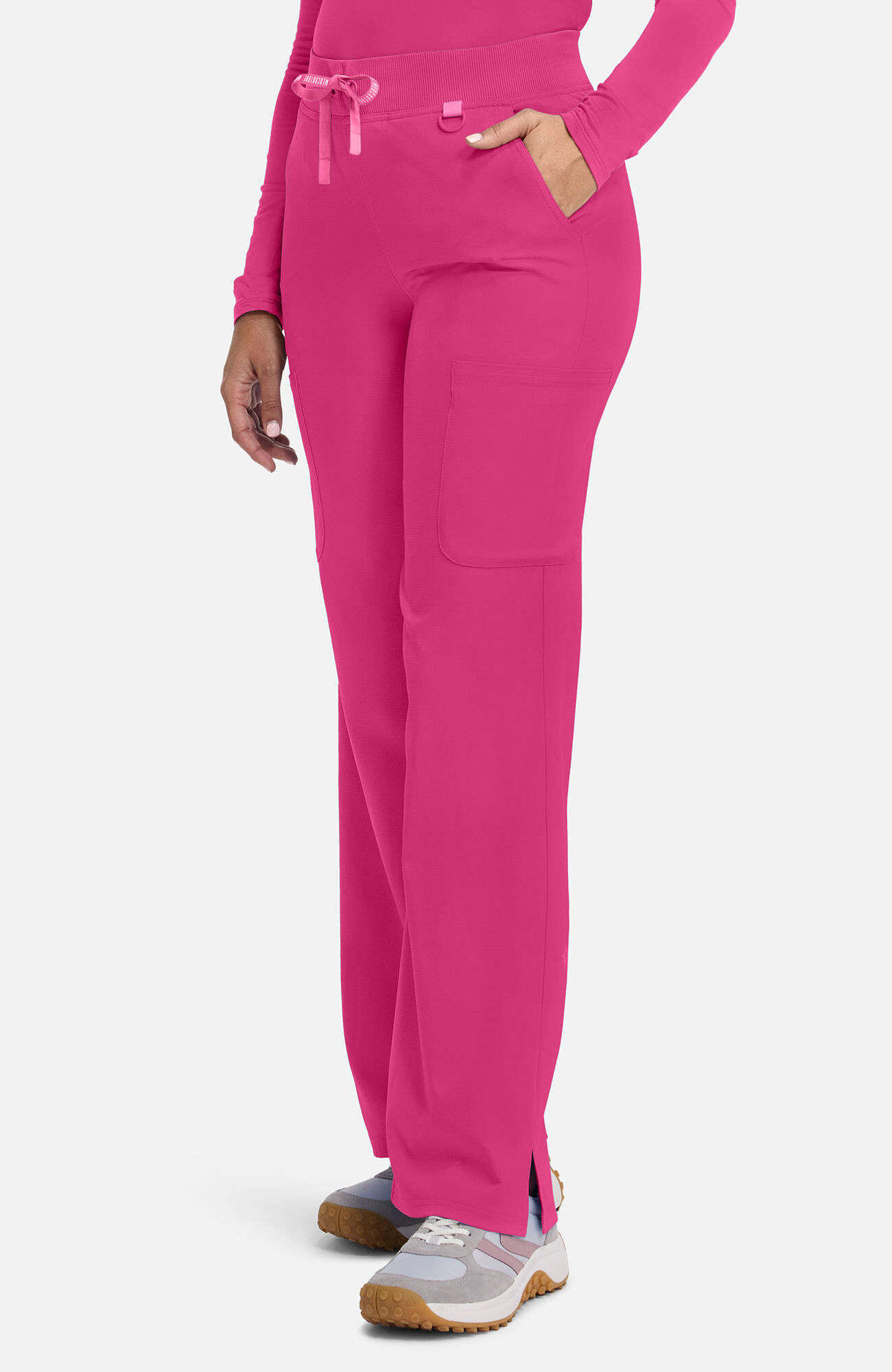 Women's Wide Leg Pull On Scrub Pant, , large