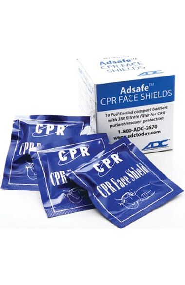 Clearance Adsafe CPR Face Shield 10 Pack, , large