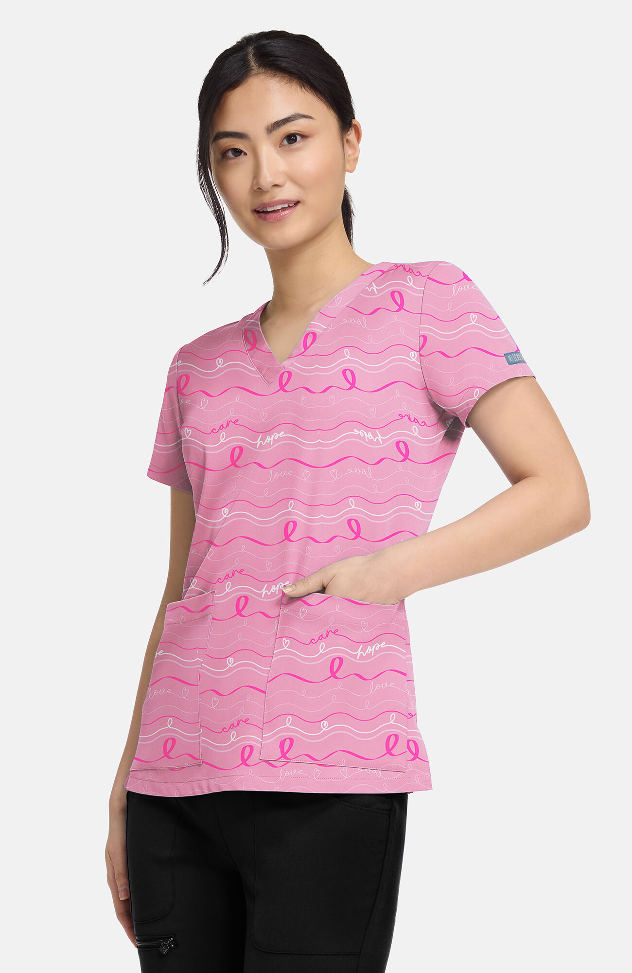 Women's Vicky In The Loop Print Scrub Top, , large