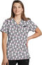 Clearance Women's Love Cats Print Scrub Top, , large