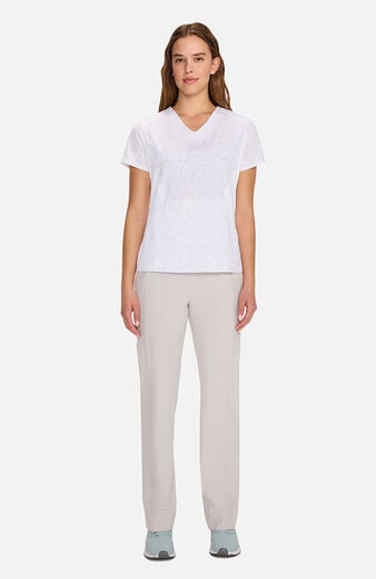 Women's Crackle White Print Scrub Top Women's Crackle White Print Scrub Top