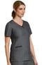 Women's Contrast Double V-Neck Solid Scrub Top, , large