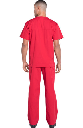 Men's Scrub Set: Utility 4-Pocket V-Neck Top & Zip Fly Drawstring Pant Men's Scrub Set: Utility 4-Pocket V-Neck Top & Zip Fly Drawstring Pant