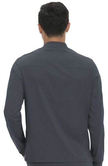 Unisex Hayden Zip Front Solid Scrub Jacket, , large