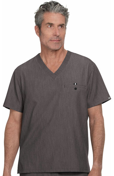 Men's On Call Solid Scrub Top, , large