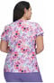 Clearance Women's Blossom Floral Dream Kitty Print Scrub Top, , large