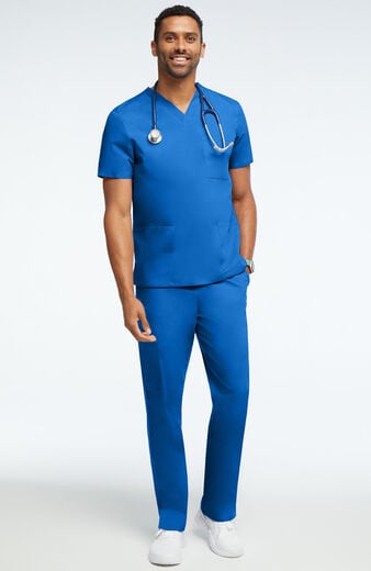 Unisex 3 Pocket Solid Scrub Top & 5 Pocket Cargo Scrub Pant Unisex 3 Pocket Solid Scrub Top & 5 Pocket Cargo Scrub Pant