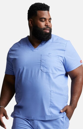 Men's 4-Pocket V-Neck Scrub Top  Men's 4-Pocket V-Neck Scrub Top