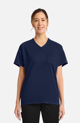 Women's V-Neck Tunic Scrub Top Women's V-Neck Tunic Scrub Top