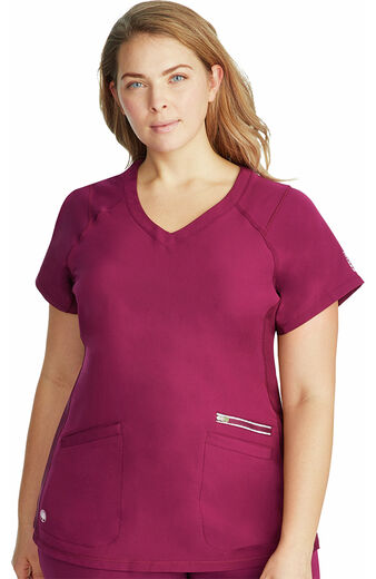 Women's Serena V-Neck Solid Scrub Top, Women's Serena V-Neck Solid Scrub Top