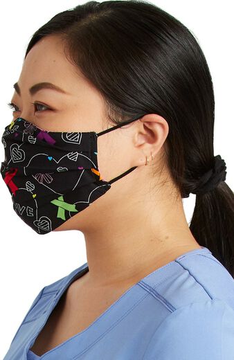 Clearance Women's Reversible Hopeful Hearts & Bloom-tanical Print Face Mask
