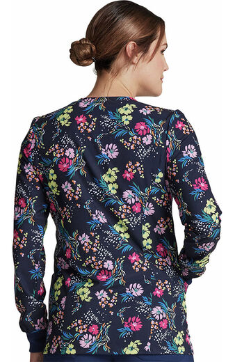 Clearance Women's Floral Breeze Print Scrub Jacket